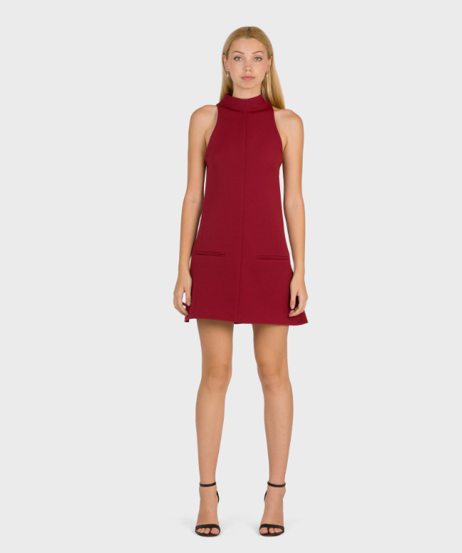 Location Robe de soirée Courrèges, modèle 2-Pocket A-Line Red 1