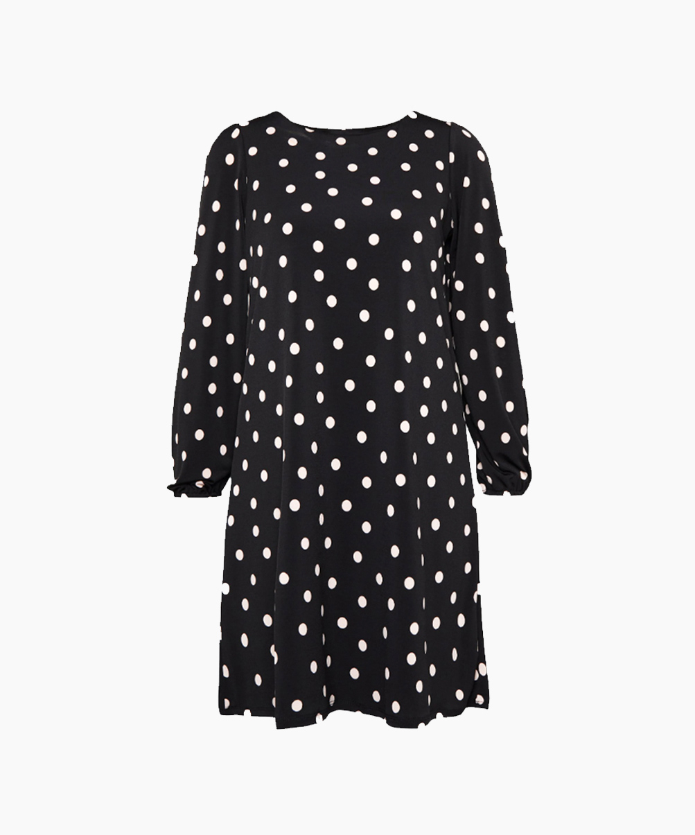 Location Robe Wallis Polka Dot Black and White 1