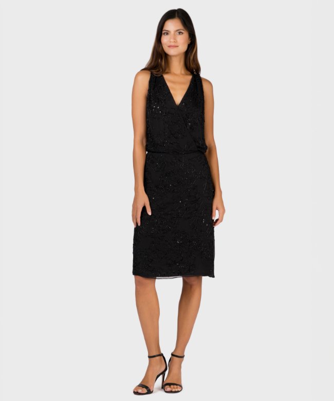 Location et Achat robe Valentino, modèle Noire Brodée 1