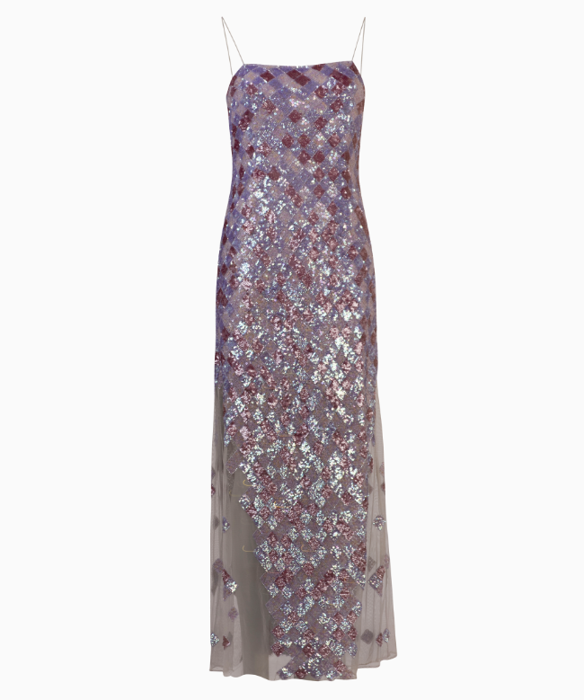 Location Robe My Couture Corner, modèle Sequins Lilas 1