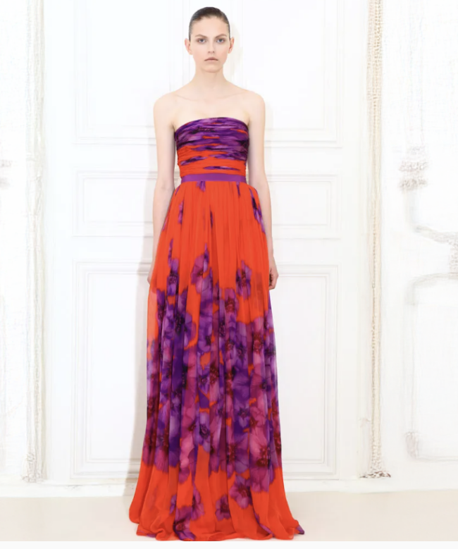 Location et Achat Robe Giambattista Valli, modèle Bustier Floral 2012 2