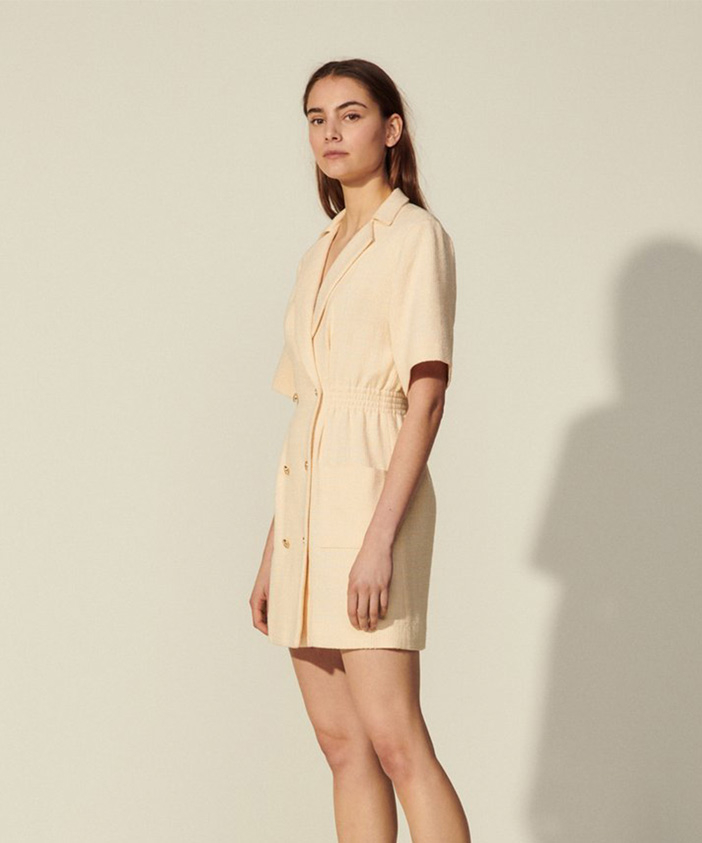 Location Robe Vanille Sandro 4