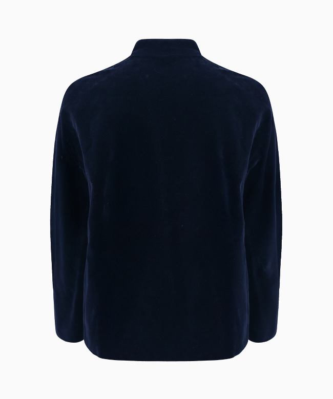 Achat veste Vintage, modèle Velours Bleu Nuit 2