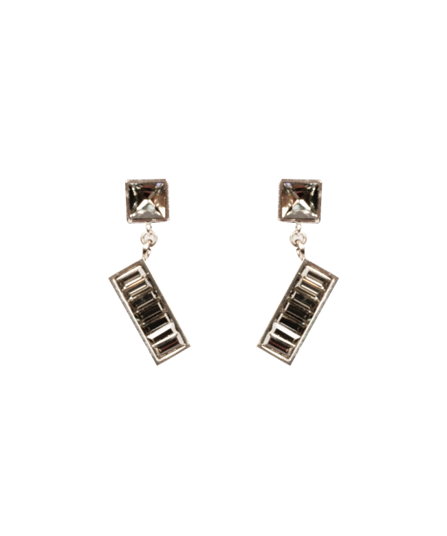 Location Boucles D'Oreilles Maud T, modèle Strass Rectangle