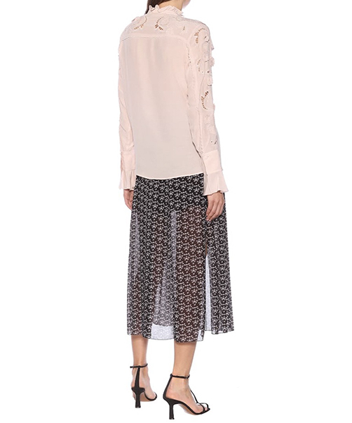 Location See By Chloe Blouse Blushed Ruffled 3