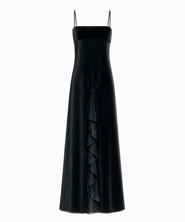 Location Robe Valentino, modèle Ruffle Embellished Black 1
