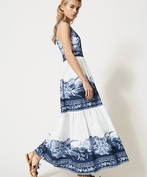 Location Robe TwinSet Printed Popline 3