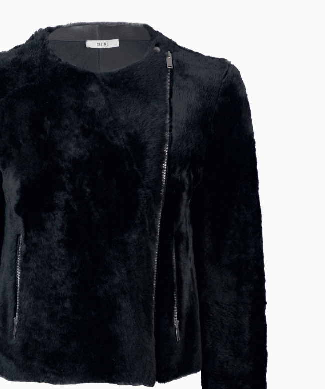 Achat Veste Céline, modèle Black Shearling 3