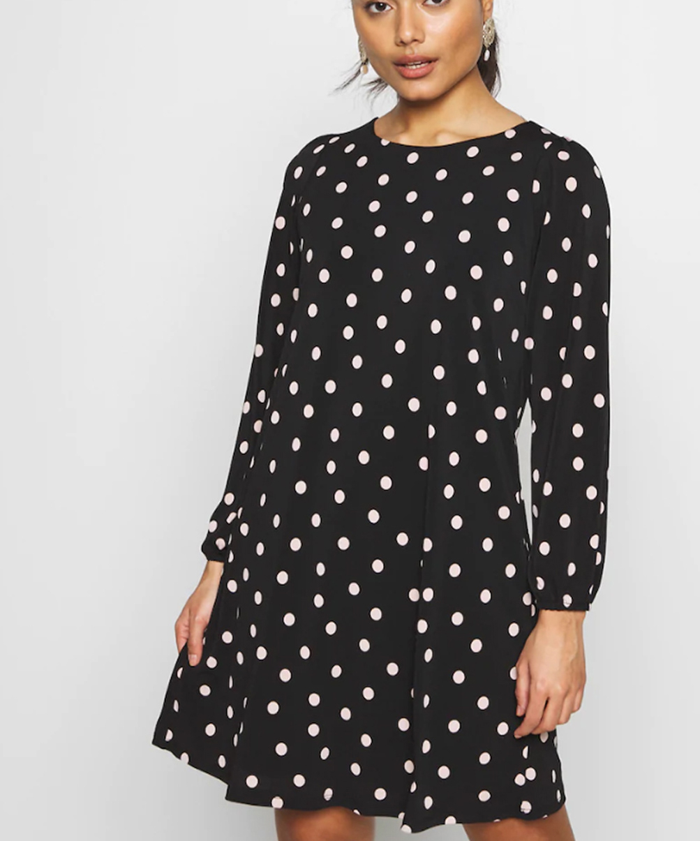 Location Robe Wallis Polka Dot Black and White 2