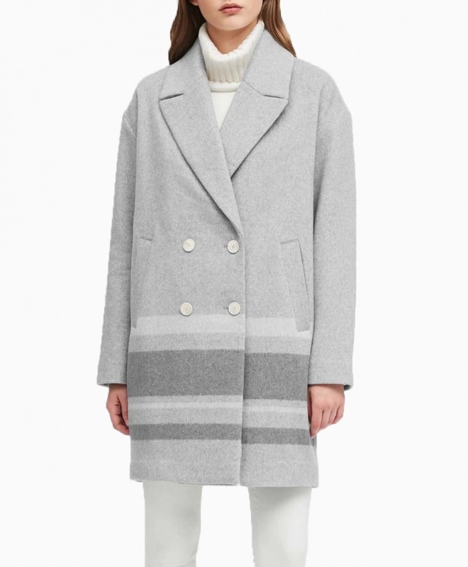 Location Manteau BANANA  REPUBLIC  Cocon Gris 2