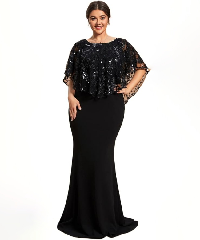 Location Robe My Couture Corner, modèle Flower Black