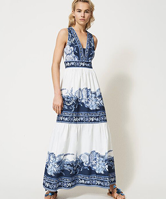 Location Robe TwinSet Printed Popline 2