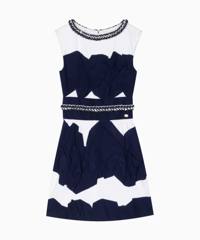 Location Robe Chanel, modèle Blue White Mini Braid 1