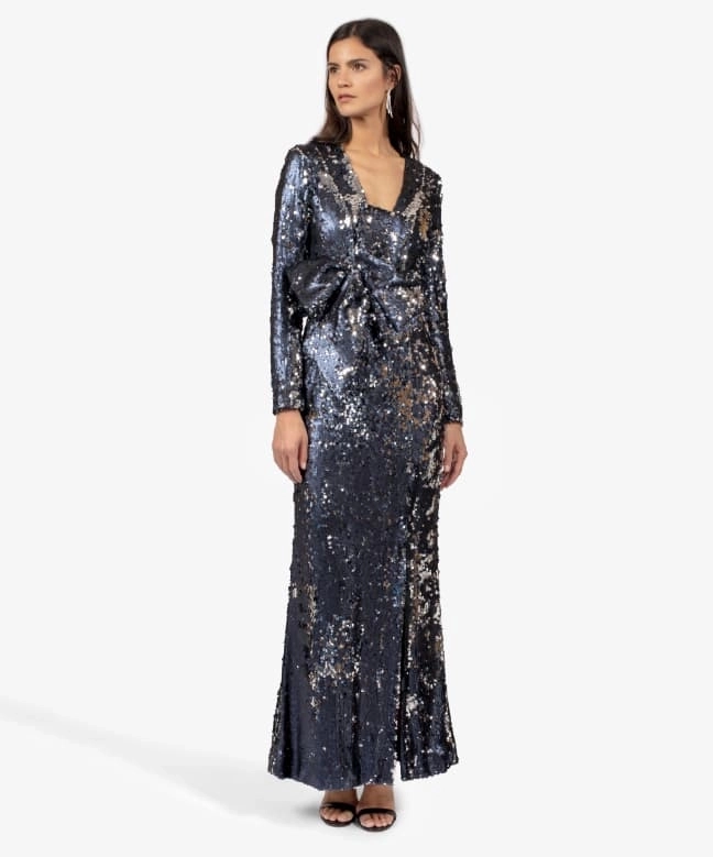 Location Paule Ka Robe Sequins Marine 4