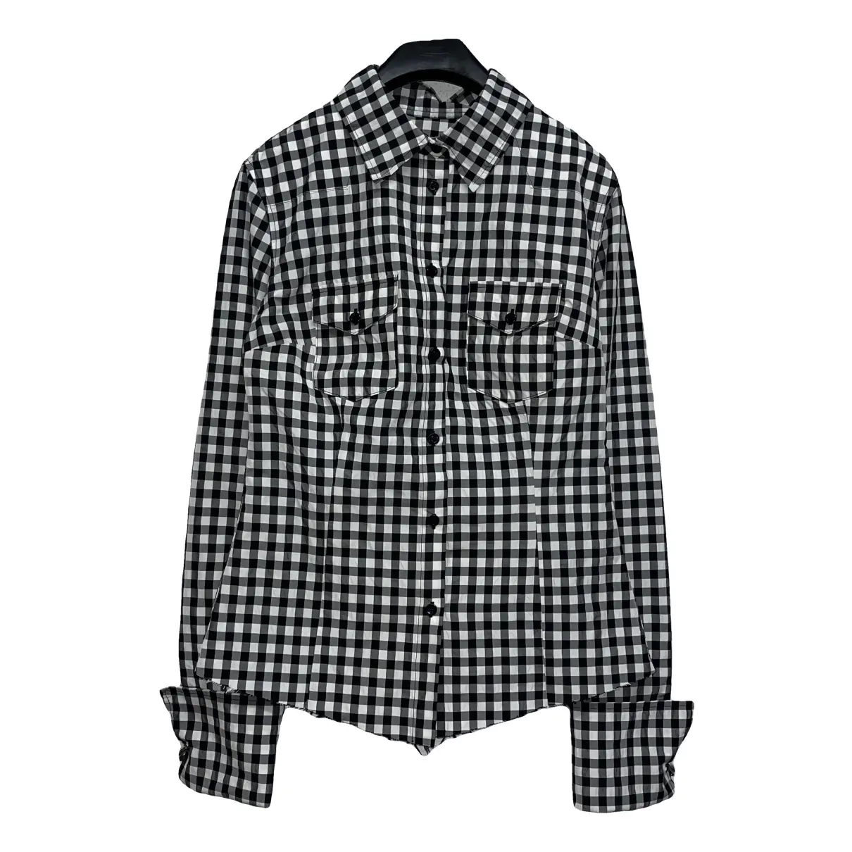 Achat robe Marques Almeida, modèle Mono Grid,Cette robe-chemise à carreaux signée Marques’Almeida revisite le motif classique en noir et blanc avec une approche contemporaine et graphique