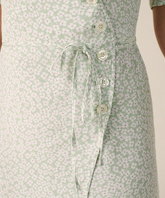 Location Robe Rouje Gabinette Fleurette Menthol 3