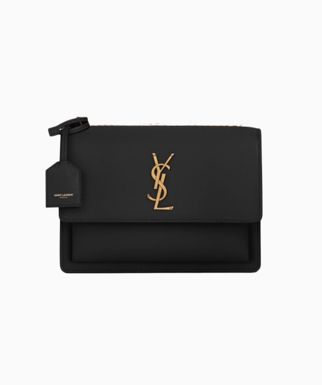 Achat Sac Yves Saint Laurent, modèle Sunset Medium Black Gold 1