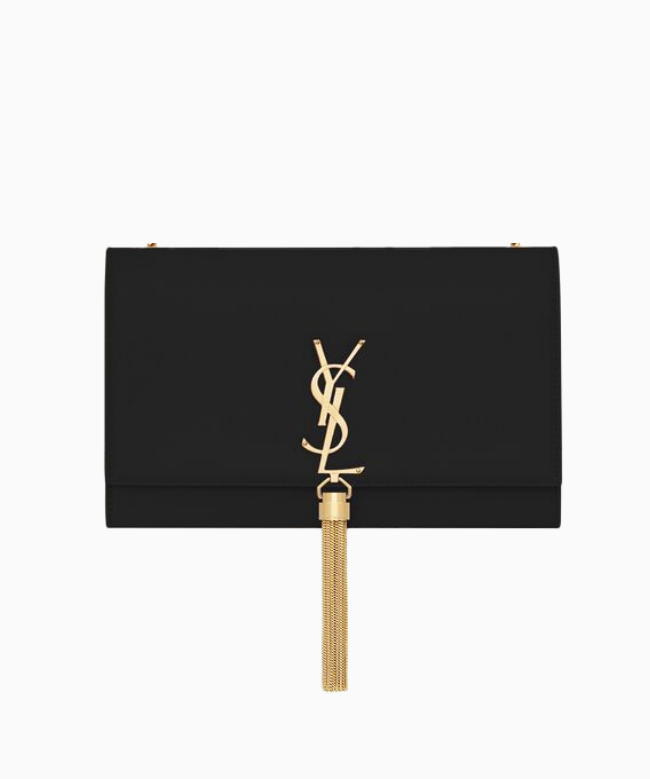 Achat Sac Yves Saint Laurent, modèle kate Tassel Medium Black And Gold 1