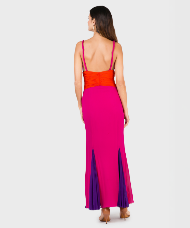 Location Robe de soirée Ungaro, modèle Drapée Bicolor 4