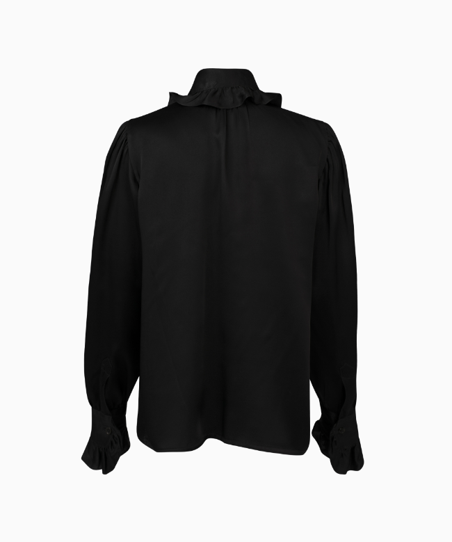 Location et Achat Chemise Yves Saint Laurent, modèle Col Volant Noir 2