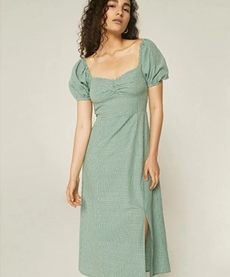 Location Robe Compania Fantastica Gingham Green 2