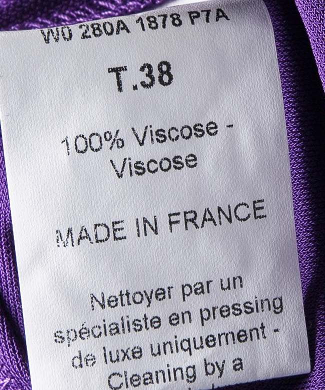 Location et Achat Robe de Soirée Lanvin, modèle Purple One-Shoulder FW2007 3