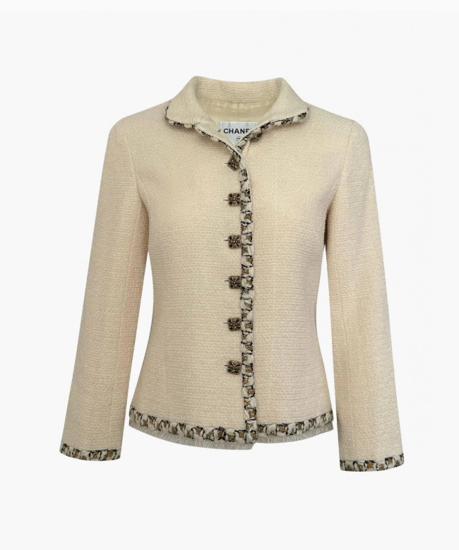 Veste Tweed Creme 2