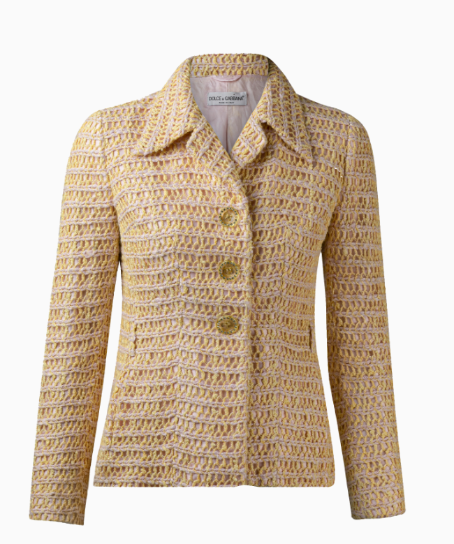 Location et Achat Veste Dolce & Gabbana, modèle Tweed Pastel 1