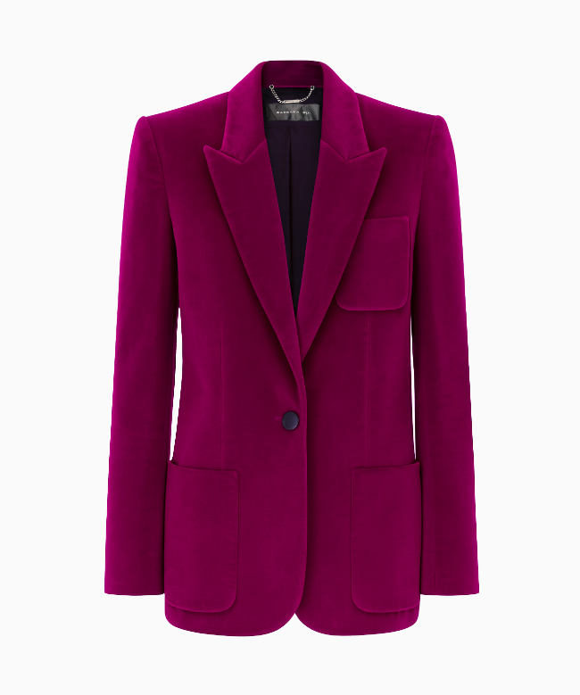 Location et Achat Veste Barbara Bui, modèle Velours Fuchsia 1