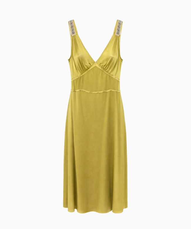 Location et Achat Robe Chloé, modèle Green Silk FW2005 par Phoebe Philo 1