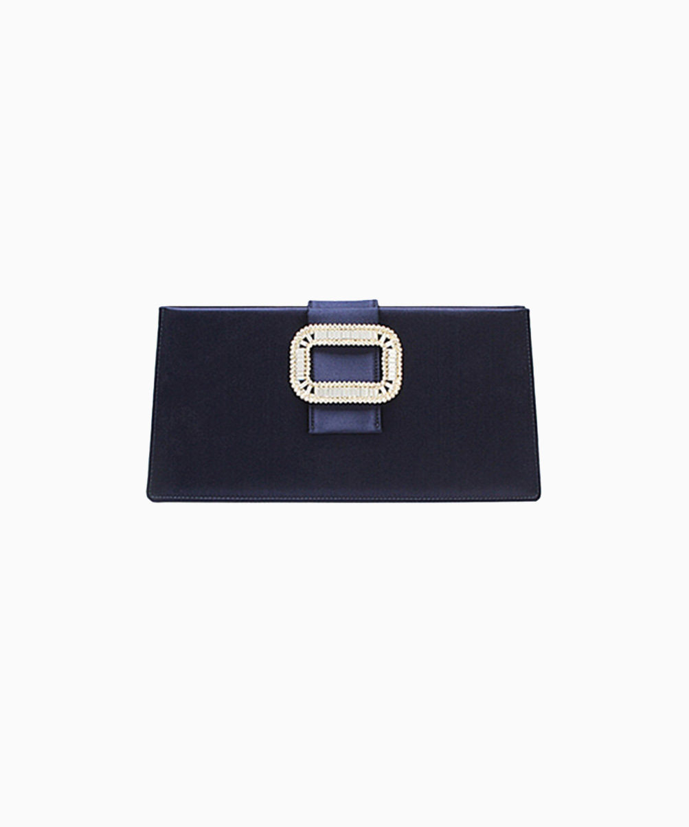 Location pochette Roger Vivier Pilgrim Navy 1