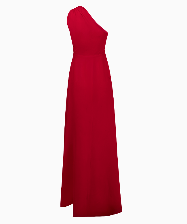 Location et Achat Robe Valentino, modèle One-Shoulder Rouge 2