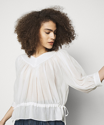 Location See By Chloe Blouse Crystal White 4