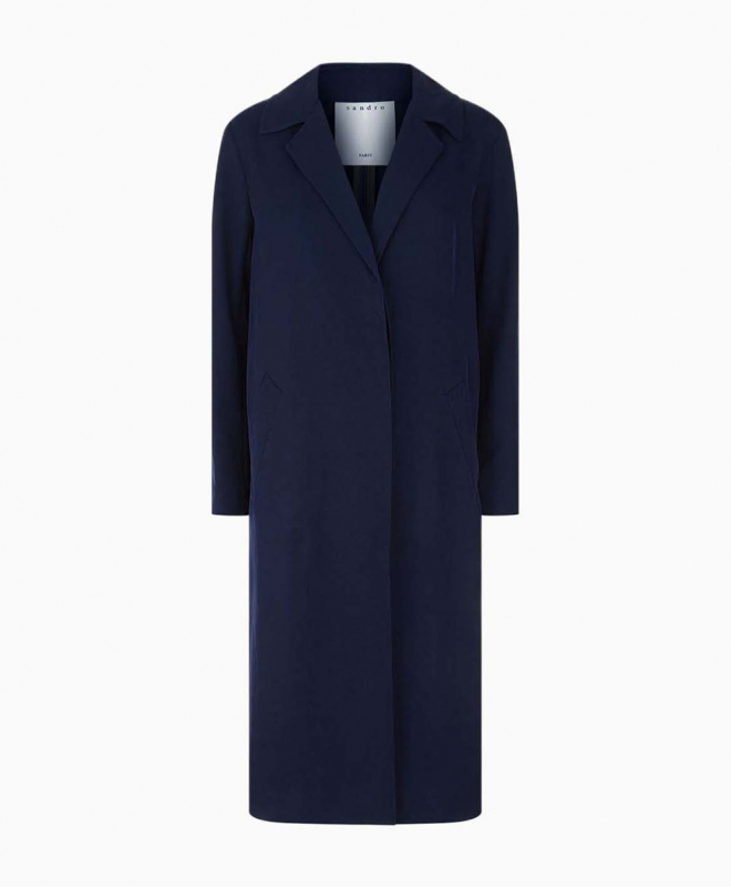 Location SANDRO Manteau Trench Robertine Navy 2