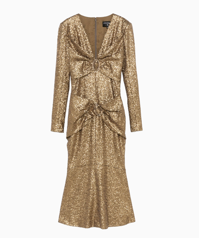 Location Robe Chanel, modèle Ritz Gold 1