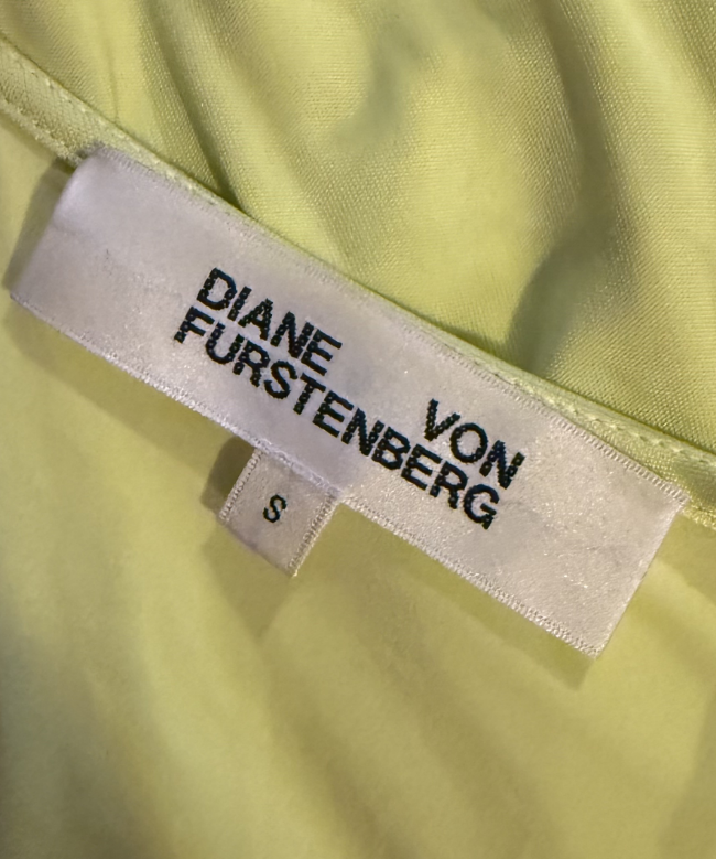 Location et Achat Robe Diane Von Furstenberg, modèle asymétrique jaune 6
