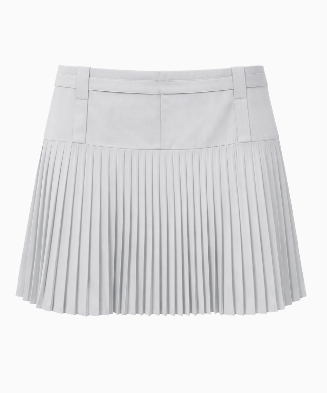 Achat Jupe Guy Laroche, modèle Plissé Gris Clair 2