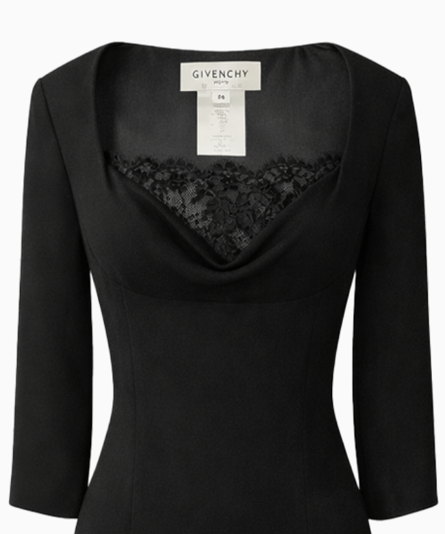 Location et Achat Robe Givenchy, modèle Dentelle Noire 2010 2