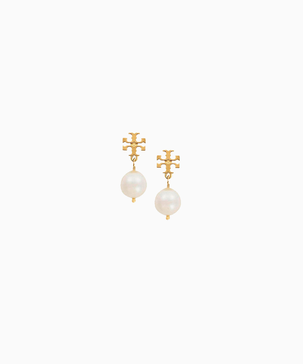 Location boucles d'oreilles TORY BURCH Crystal Pearl Drop