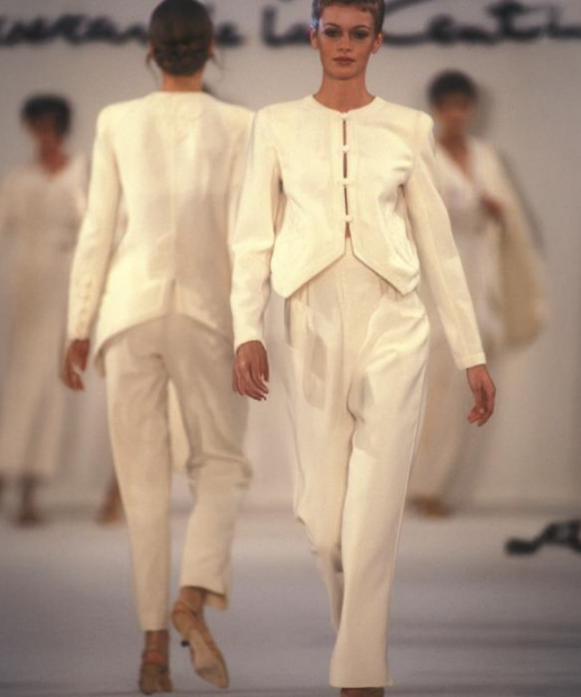 Location et Achat veste Oscar De La Renta, modèle Ivoire Brodé 1994 5