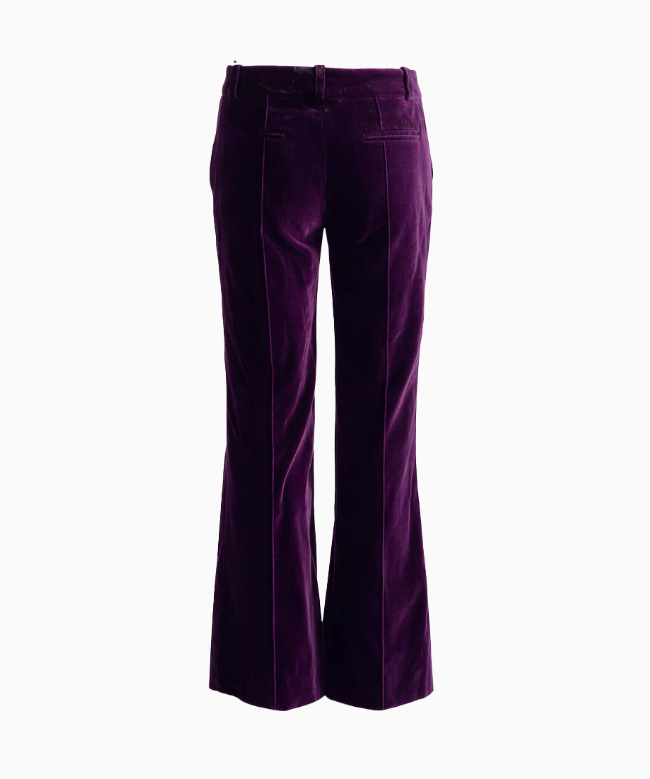 Location et Achat Pantalon Chloé, modèle Velours Prune FW2003 by Phoebe Philo 2