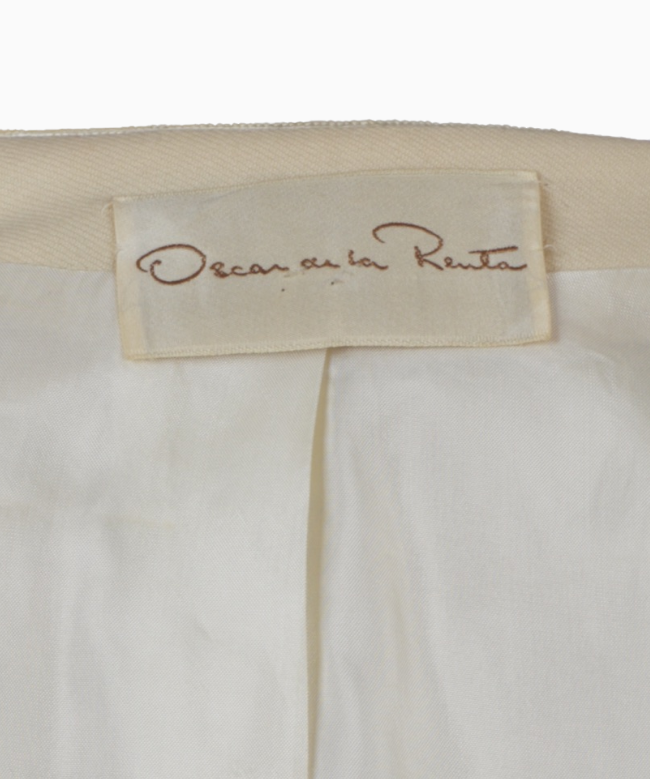 Location et Achat veste Oscar De La Renta, modèle Ivoire Brodé 1994 4