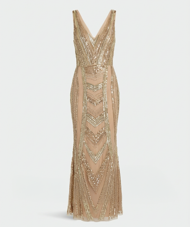 Location et Achat Robe My Couture Corner, modèle Éclat Nude