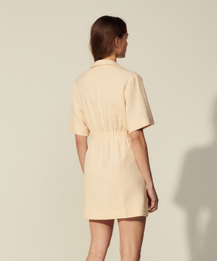 Location Robe Vanille Sandro 5