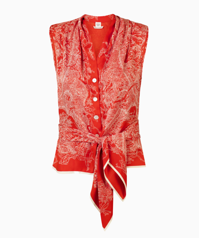 Achat Top Hermès, modèle Rouge Orientale 1