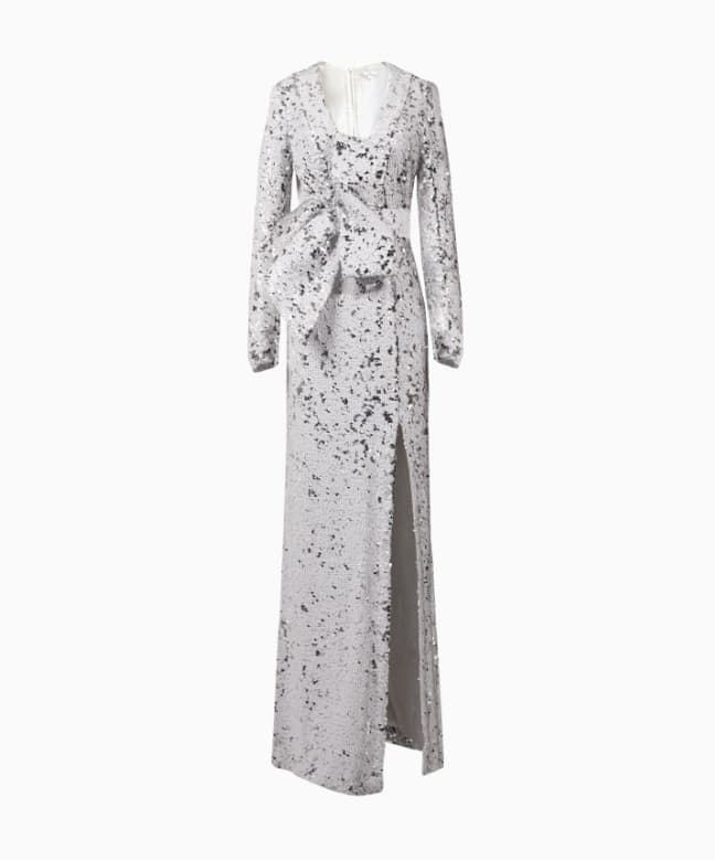 Location Paule Ka Robe Sequins Blanc 2