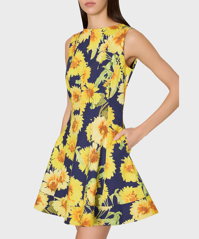 Location Robe Milly, modèle Poppy Sunflower 4