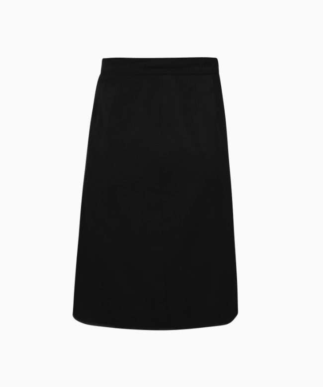 Location et Achat Jupe Saint Laurent, modèle Crêpe Noir Intemporel 2