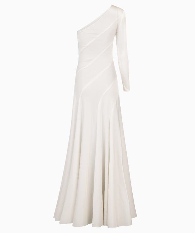 Location Robe Azzaro, modèle Asymetrique Blanche 2