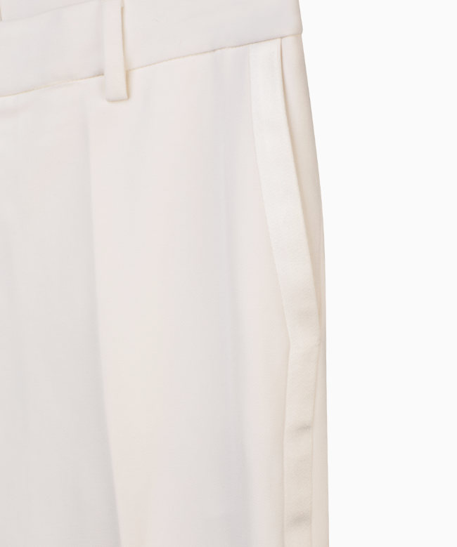 Location & Achat Pantalon Yves Saint Laurent, modèle Tailoring Blanc SS2022 par Anthony Vaccarello 2